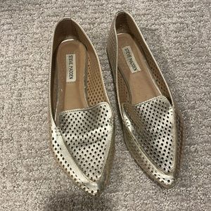 Gold Steve Madden Flats